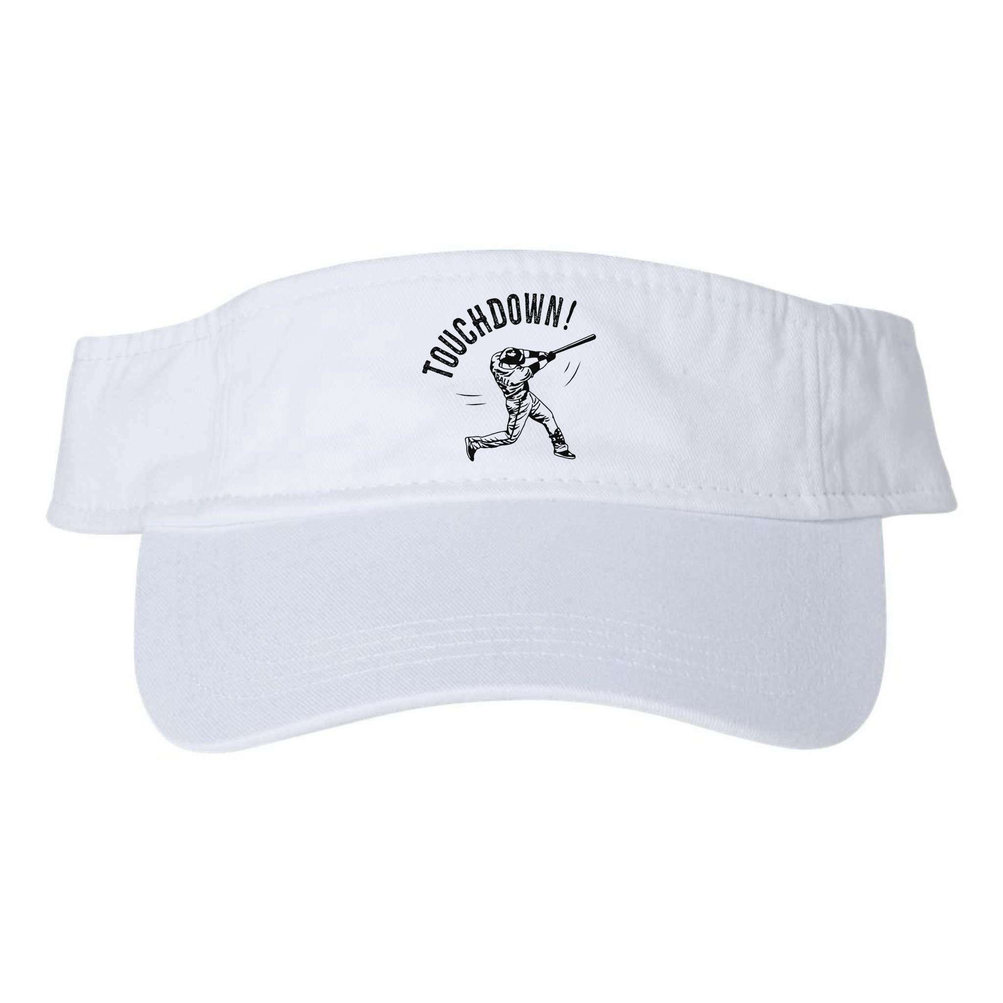 Touchdown Baseball Funny Football Joke Visor