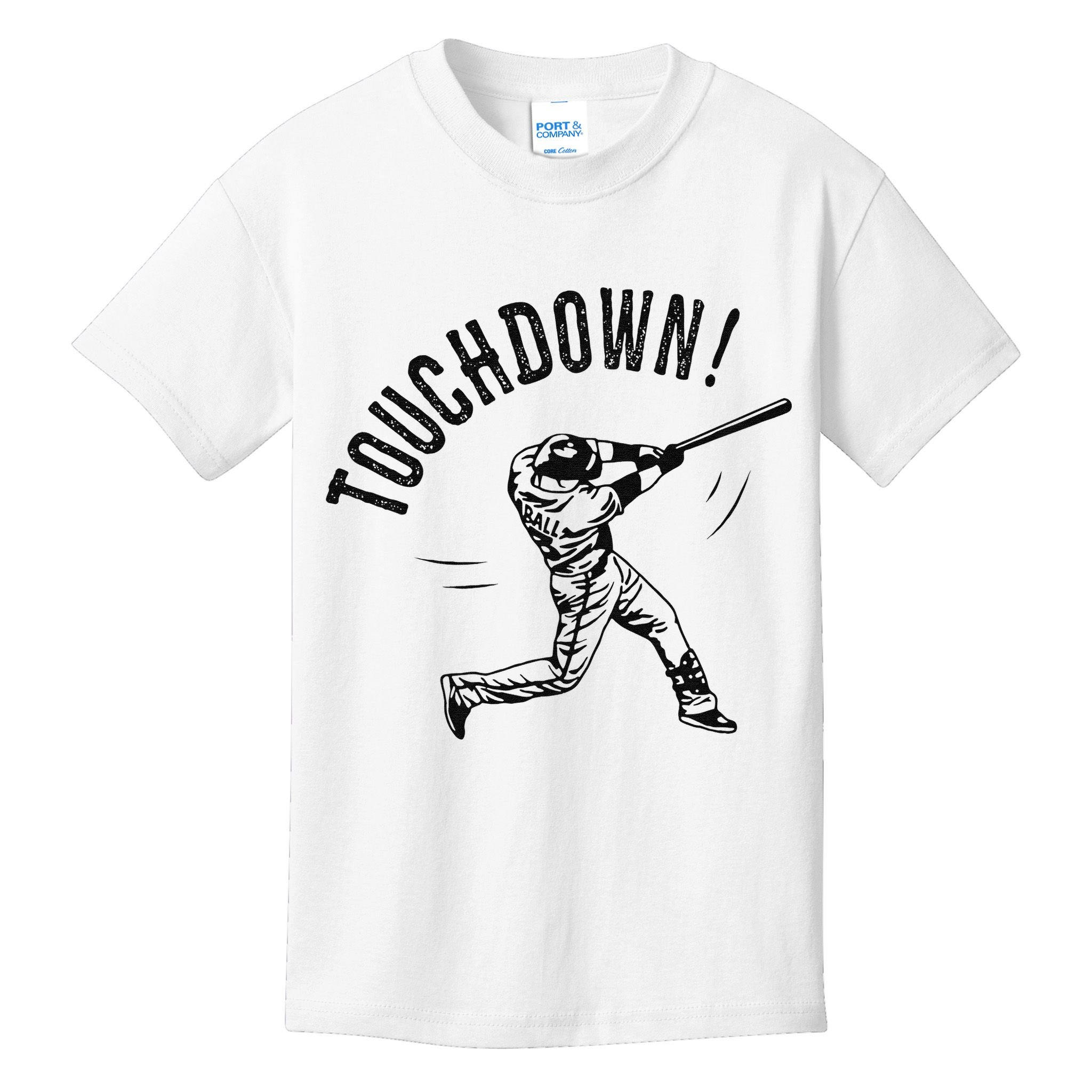 Touchdown Baseball Funny Football Joke Kids T-Shirt