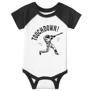 Touchdown Baseball Funny Football Joke Infant Baby Jersey Bodysuit