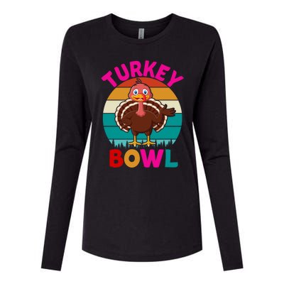 Turkey Bowl Funny Gift Womens Cotton Relaxed Long Sleeve T-Shirt