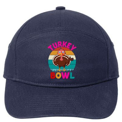 Turkey Bowl Funny Gift 7-Panel Snapback Hat