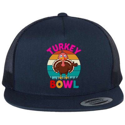 Turkey Bowl Funny Gift Flat Bill Trucker Hat