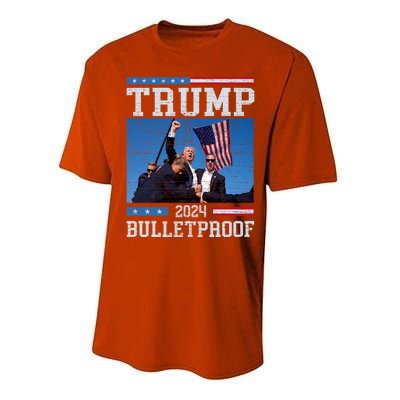 Trump Bulletproof Fight Fist Legend Donald Trump 2024 Gift Performance Sprint T-Shirt