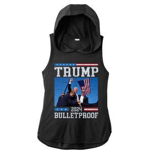 Trump Bulletproof Fight Fist Legend Donald Trump 2024 Gift Ladies PosiCharge Tri-Blend Wicking Draft Hoodie Tank