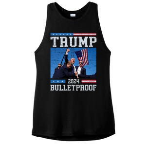 Trump Bulletproof Fight Fist Legend Donald Trump 2024 Gift Ladies PosiCharge Tri-Blend Wicking Tank