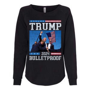 Trump Bulletproof Fight Fist Legend Donald Trump 2024 Gift Womens California Wash Sweatshirt