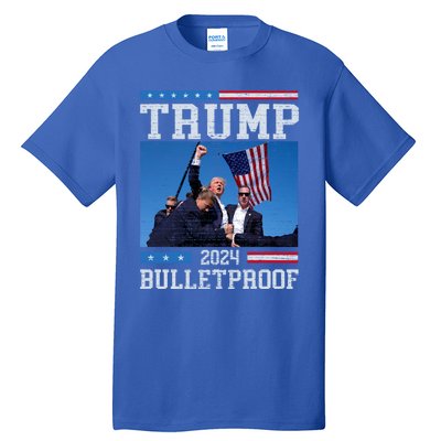 Trump Bulletproof Fight Fist Legend Donald Trump 2024 Gift Tall T-Shirt