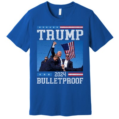 Trump Bulletproof Fight Fist Legend Donald Trump 2024 Gift Premium T-Shirt