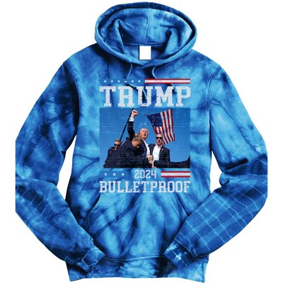 Trump Bulletproof Fight Fist Legend Donald Trump 2024 Gift Tie Dye Hoodie