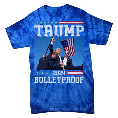 Trump Bulletproof Fight Fist Legend Donald Trump 2024 Gift Tie-Dye T-Shirt