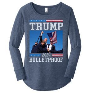 Trump Bulletproof Fight Fist Legend Donald Trump 2024 Gift Women's Perfect Tri Tunic Long Sleeve Shirt