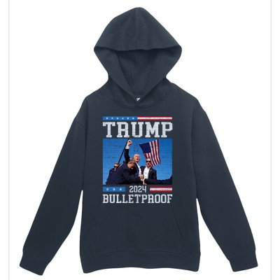 Trump Bulletproof Fight Fist Legend Donald Trump 2024 Gift Urban Pullover Hoodie