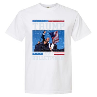 Trump Bulletproof Fight Fist Legend Donald Trump 2024 Gift Garment-Dyed Heavyweight T-Shirt