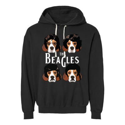 The Beagles Funny Beagle Lovers Garment-Dyed Fleece Hoodie