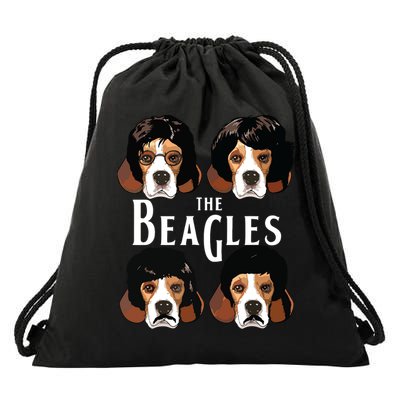 The Beagles Funny Beagle Lovers Drawstring Bag