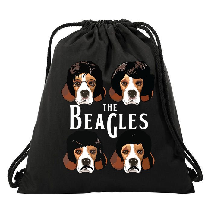 The Beagles Funny Beagle Lovers Drawstring Bag