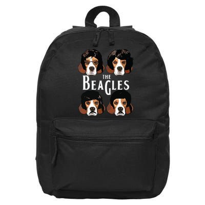 The Beagles Funny Beagle Lovers 16 in Basic Backpack