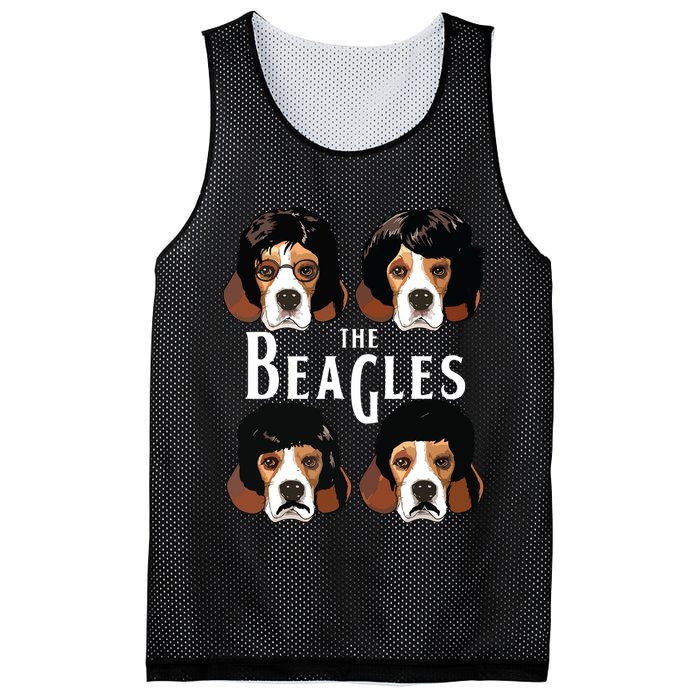 The Beagles Funny Beagle Lovers Mesh Reversible Basketball Jersey Tank