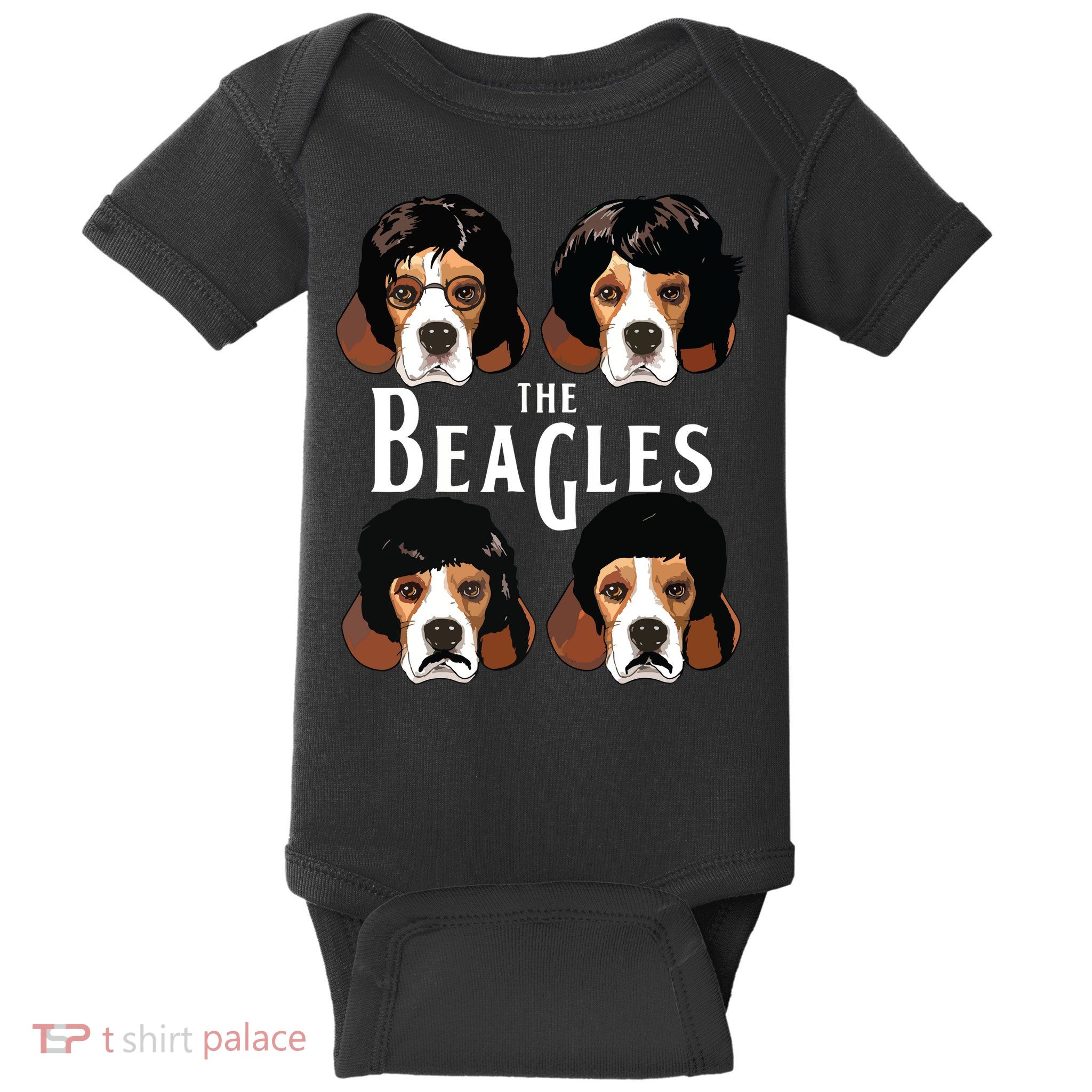 The Beagles Funny Beagle Lovers Baby Bodysuit