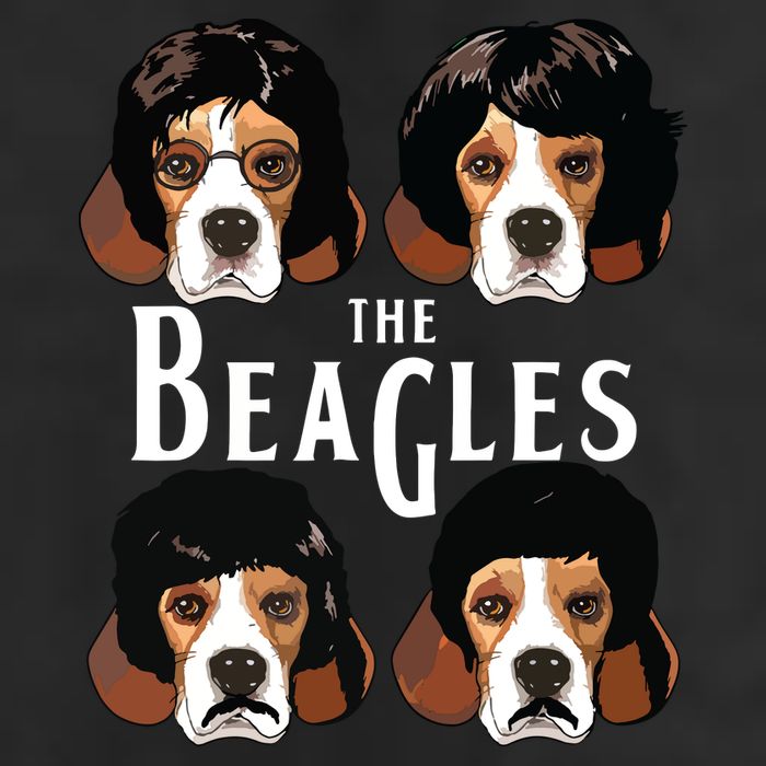 The Beagles Funny Beagle Lovers Golf Towel