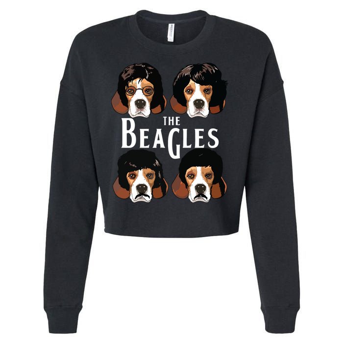 The Beagles Funny Beagle Lovers Cropped Pullover Crew