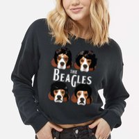 The Beagles Funny Beagle Lovers Cropped Pullover Crew