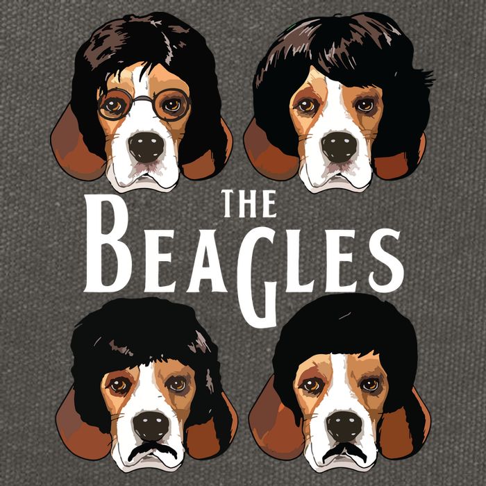 The Beagles Funny Beagle Lovers Cotton Canvas Backpack