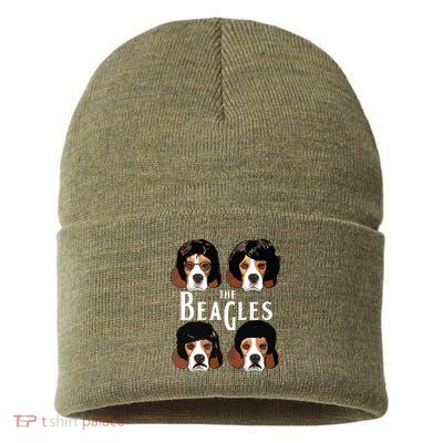 The Beagles Funny Beagle Lovers Sustainable Knit Beanie