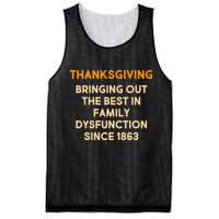 Thanksgiving Bringing Family Dysfunction Since 1863 Mesh Reversible Basketball Jersey Tank