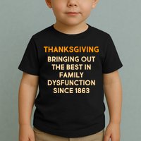 Thanksgiving Bringing Family Dysfunction Since 1863 Toddler T-Shirt