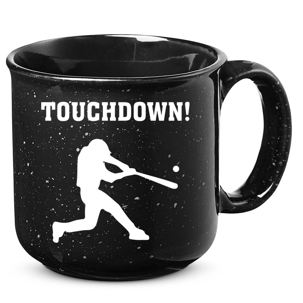 Touchdown Baseball - Funny Baseball Football Sports 15oz Campfire Ceramic Mug
