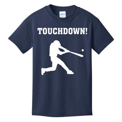 Touchdown Baseball - Funny Baseball Football Sports Kids T-Shirt
