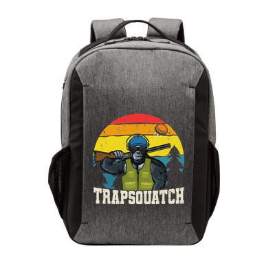 Trapsquatch Bigfoot Funny Sasquatch Clay Trap Shooting Vector Backpack