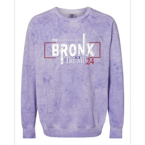 The Bronx For Trump 2024 Colorblast Crewneck Sweatshirt