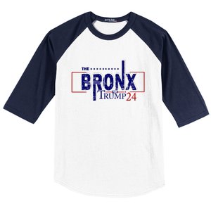 The Bronx For Trump 2024 Baseball Sleeve Shirt