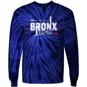 The Bronx For Trump 2024 Tie-Dye Long Sleeve Shirt