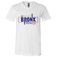 The Bronx For Trump 2024 V-Neck T-Shirt