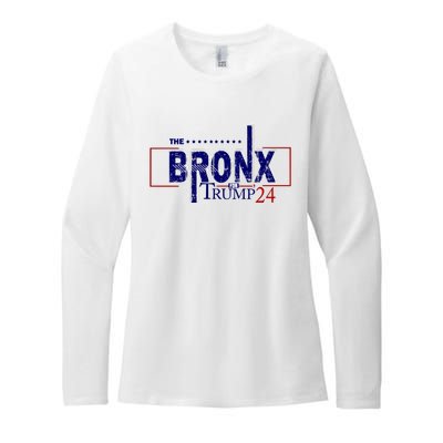 The Bronx For Trump 2024 Womens CVC Long Sleeve Shirt