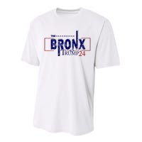 The Bronx For Trump 2024 Performance Sprint T-Shirt