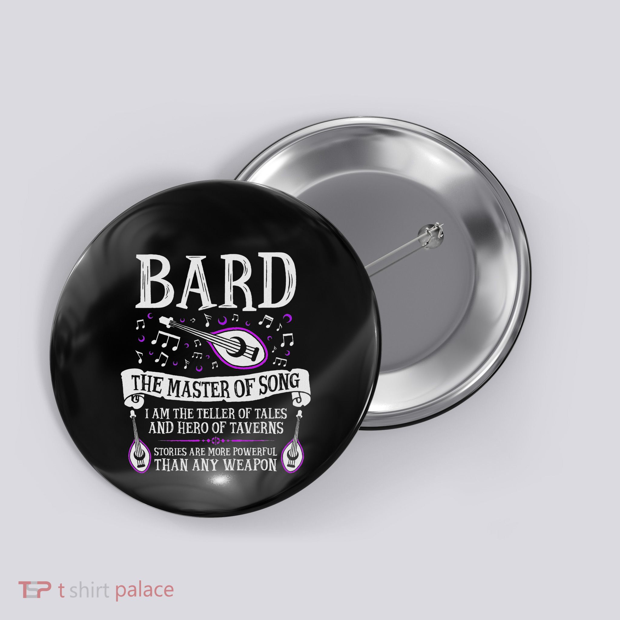 The Bard Fantasy Rpg Tabletop Button