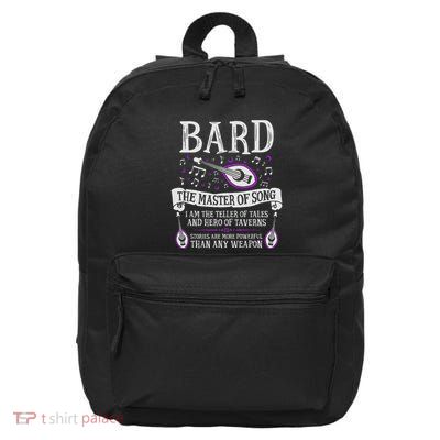 The Bard Fantasy Rpg Tabletop 16 in Basic Backpack