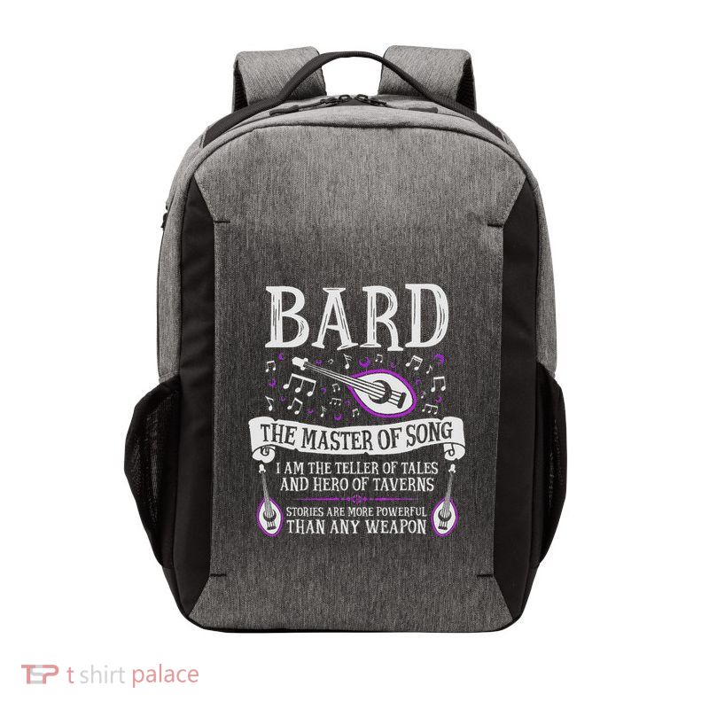 The Bard Fantasy Rpg Tabletop Vector Backpack