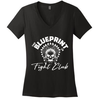 The Blueprint Fight Club Women's V-Neck T-Shirt