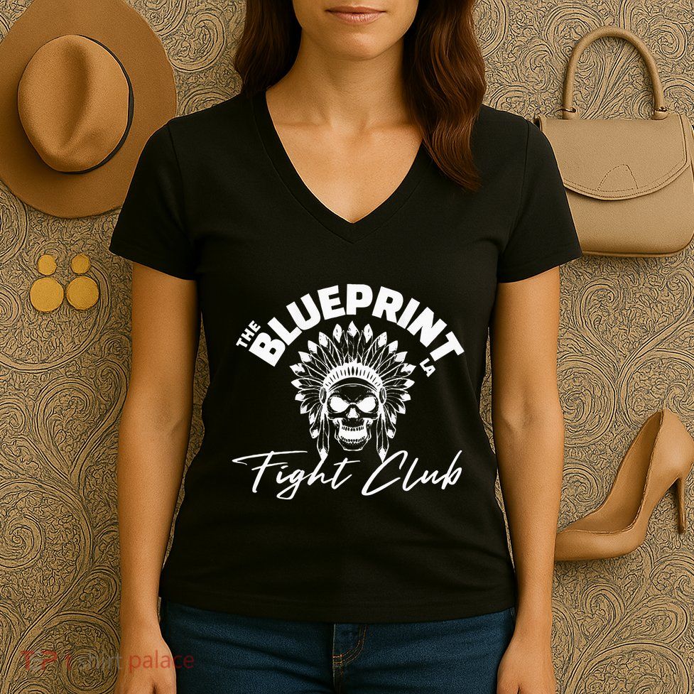 The Blueprint Fight Club Women's V-Neck T-Shirt