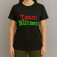 Team Blitzen Funny Reindeer Graphic Gift T-Shirt
