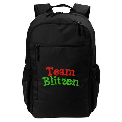 Team Blitzen Funny Reindeer Graphic Gift Backpack