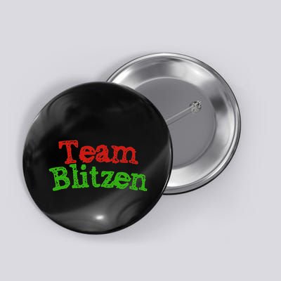 Team Blitzen Funny Reindeer Graphic Gift Button