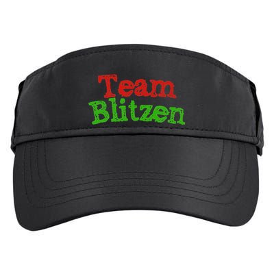 Team Blitzen Funny Reindeer Graphic Gift Adult Drive Performance Visor