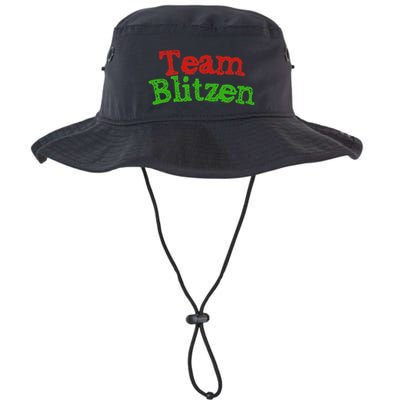 Team Blitzen Funny Reindeer Graphic Gift Bucket Hat
