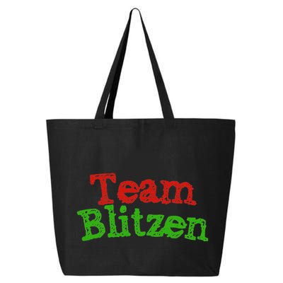 Team Blitzen Funny Reindeer Graphic Gift 25L Jumbo Tote